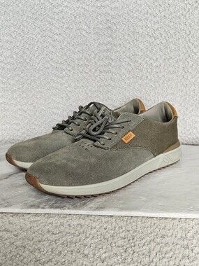 Reef Mission SE Canvas Suede Skate Sneakers - Size 10.5